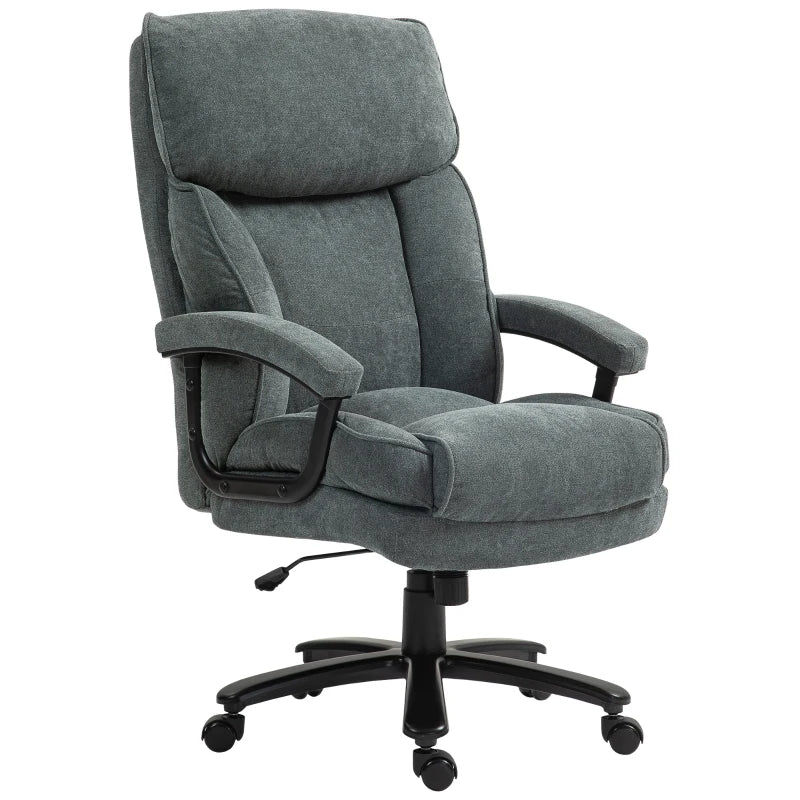 Big and Tall Executive Office Chair, Up to 450 lbs. Heavy Duty Desk Chair, Computer Chair for Heavy People, Grey