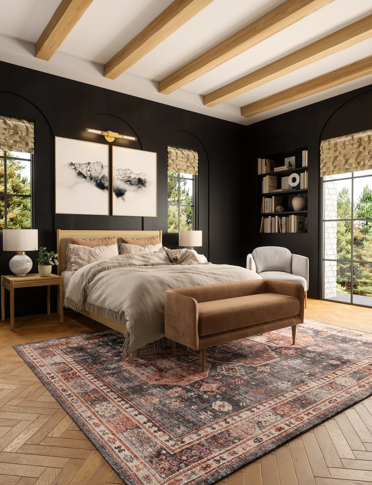 Zenda Rose Purple Rug