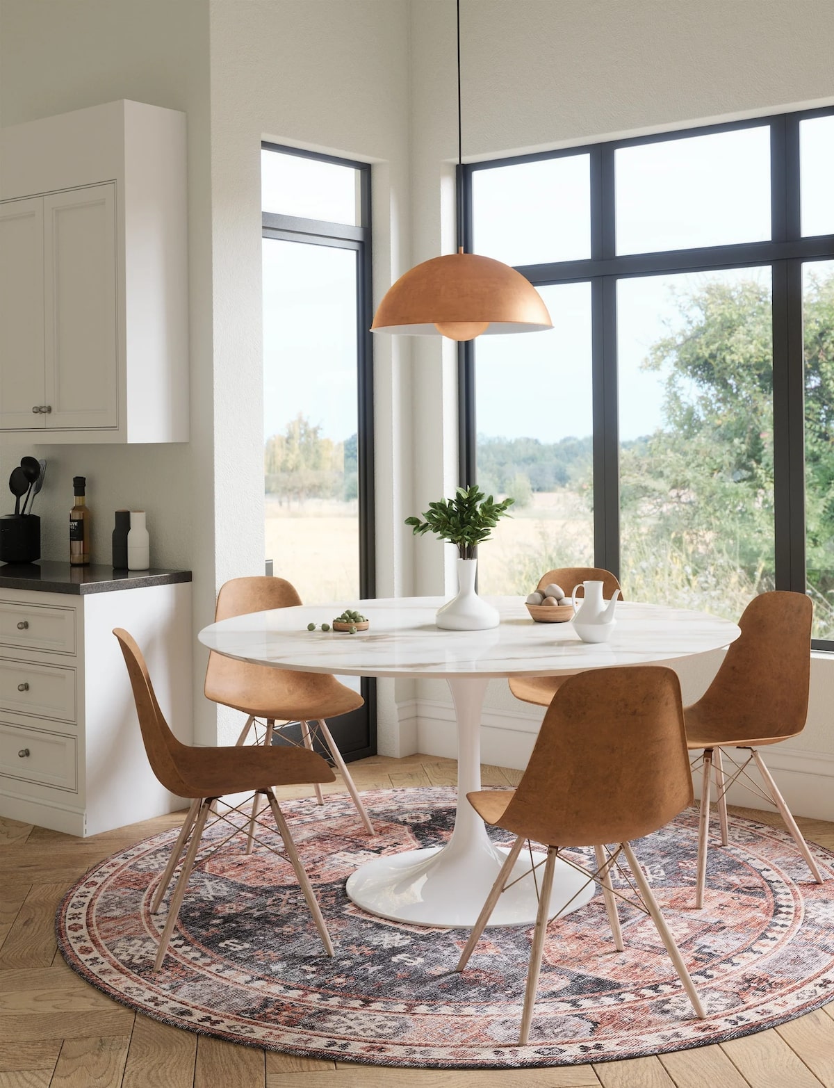 Zenda Rose Purple Rug