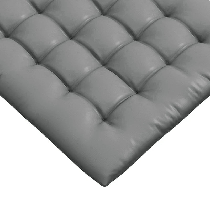 6-Piece Seat Cushion Pillows Replacement, Button Tufted Patio Chair Cushions Set with Ties, Charcoal Grey