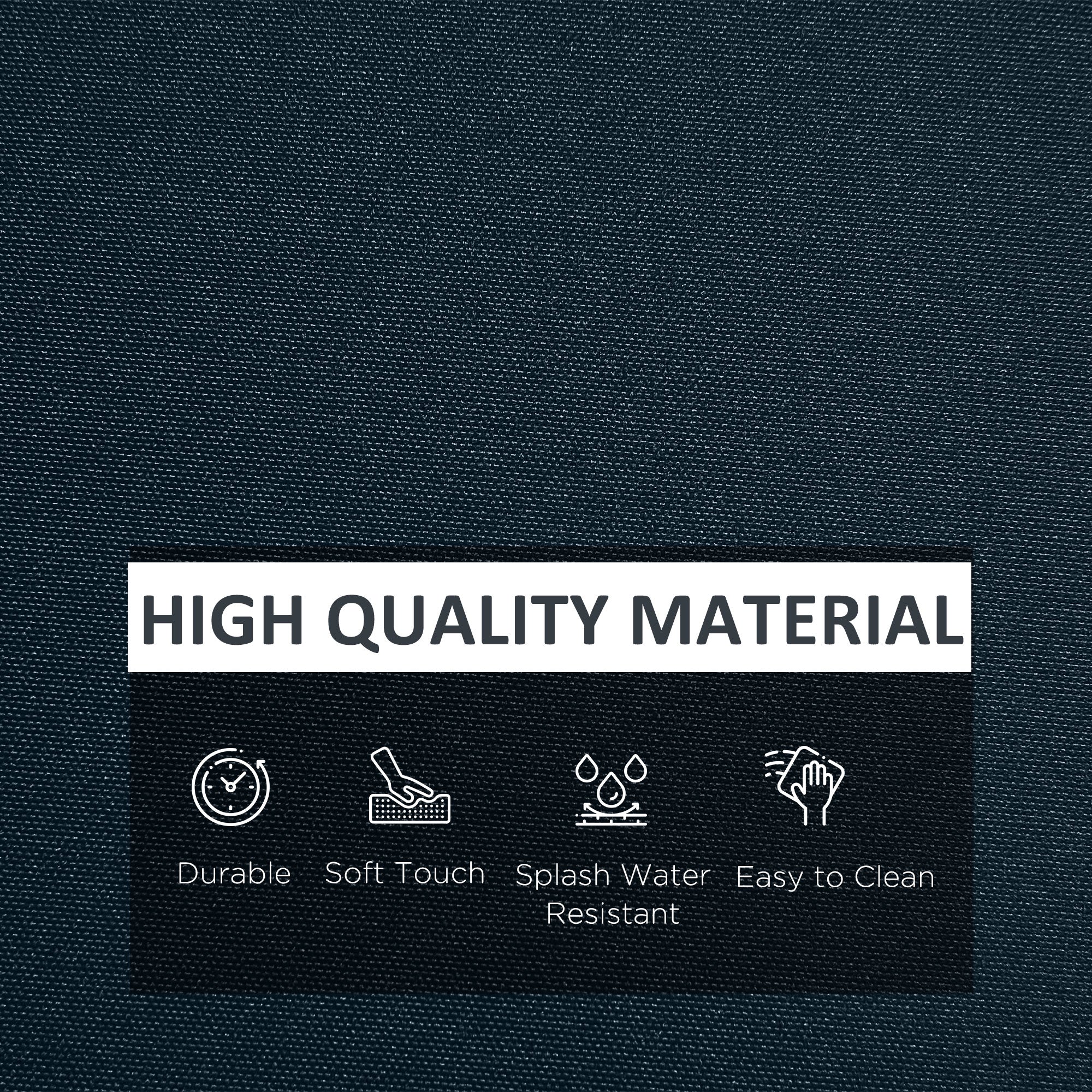 Outsunny Outdoor 14pc Patio Rattan Sofa Set Cushion Polyester Cover Replacement Set - No Cushion Included Blue