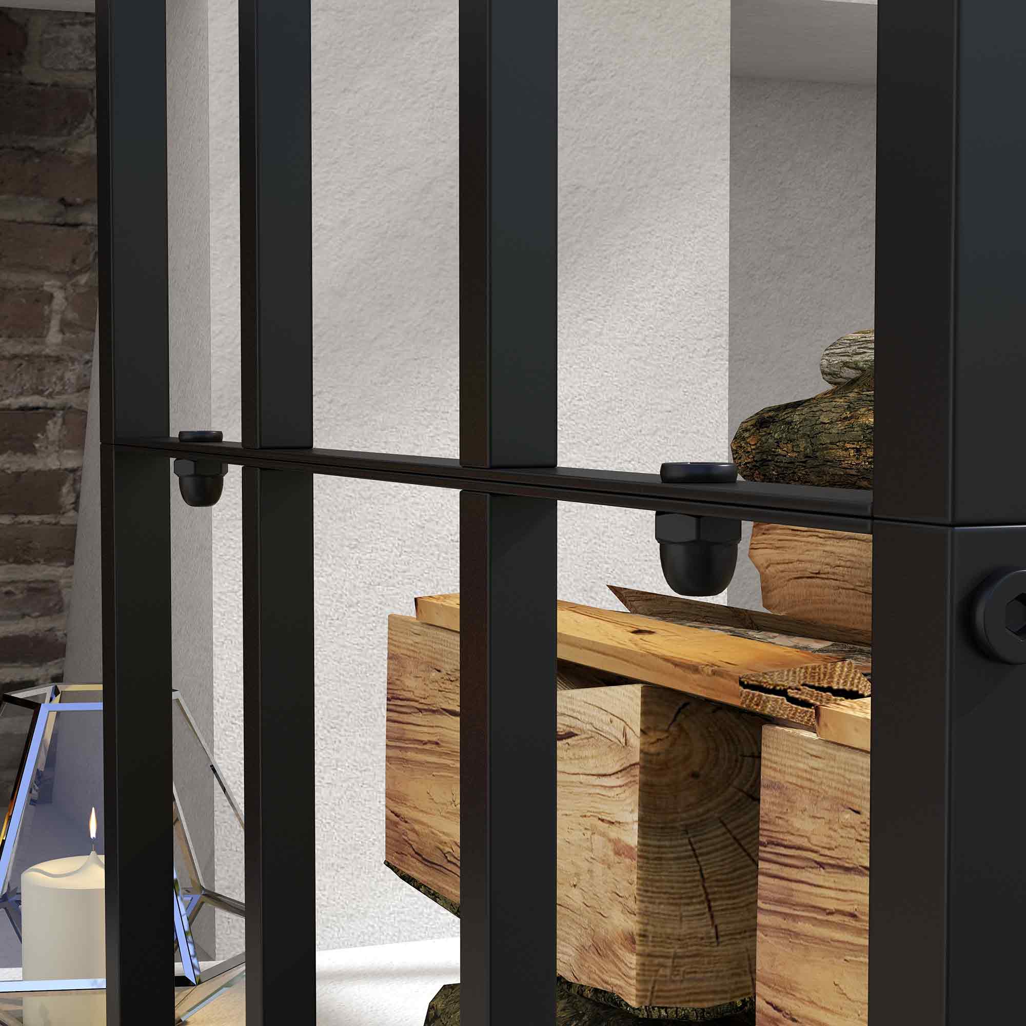 Outsunny 73" Firewood Rack Wood Storage Log Holder with Polycarbonate Roof for Fire Pit and Fireplace, 4620lbs Load