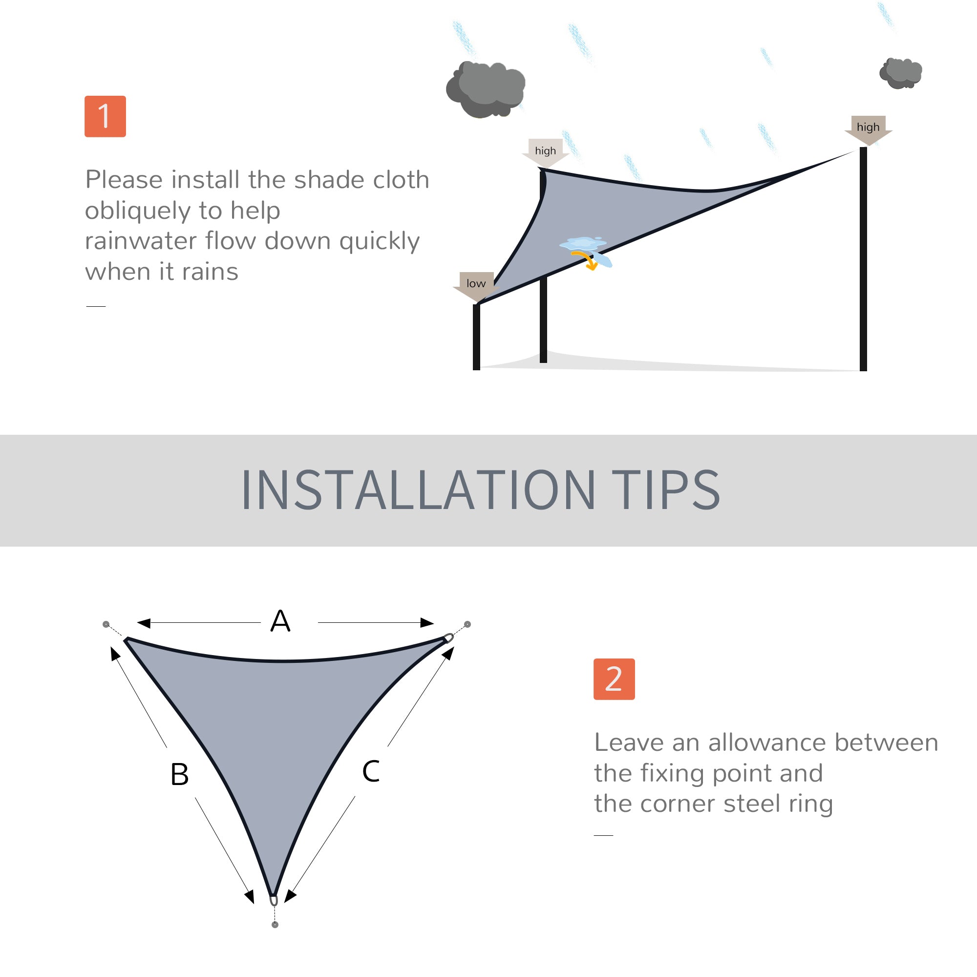 Outsunny Triangular Oasis: 10' Sun Shade Sail, UV Protection Canopy for Outdoor Patio, Garden, Lawn, Grey with Carrying Bag