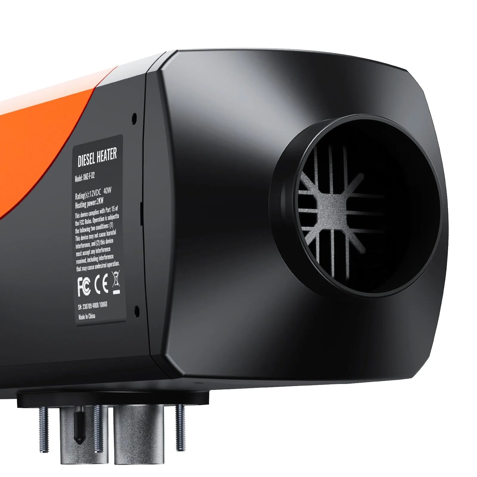 VEVOR Diesel Air Heater, 12V 2KW Diesel Heater with Remote Control and LCD Display, 10L Fuel Tank Diesel Parking Heater, Rapid Heating for RV, Trailer, Camper Van, Boat