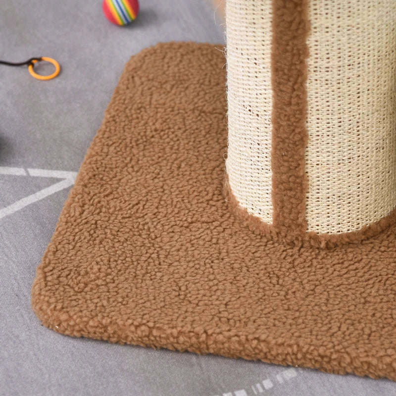 Cat Tree Kitty Tower with Sisal Mat Scratching Post, Cat Bed, Cushion, Perch, 18" x 18" x 36", Brown