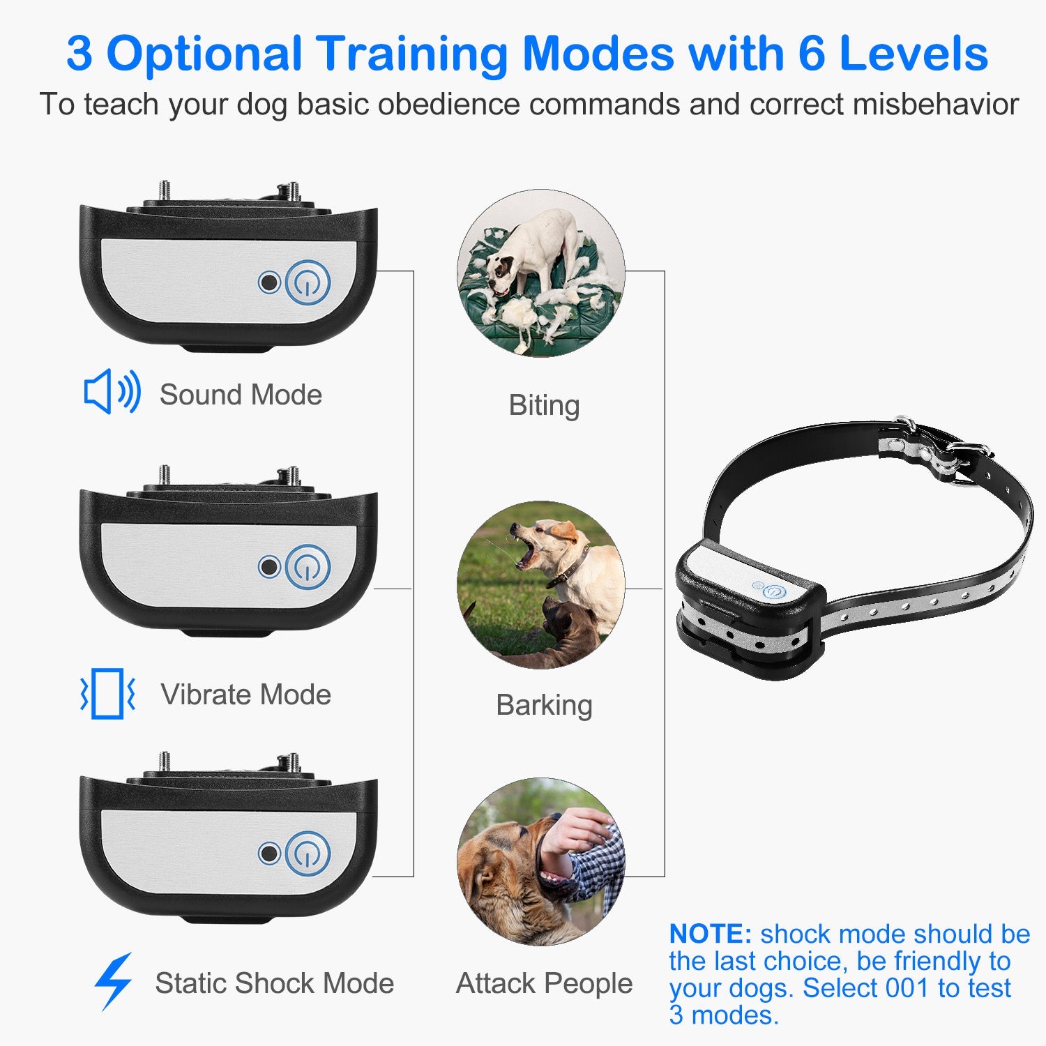 Dog Collar Receiver Electric Fence Collar Receiver Dog Training Collar Receiver IP65 Waterproof Rechargeable Pet Training Adjustable Collar Replacemen