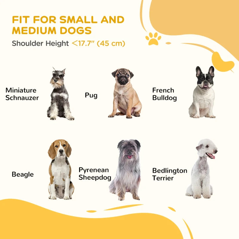 Free Standing Pet Gate, Foldable Dog Gates with 2 Support Feet, 4 Panels for Doorway Stairs, White
