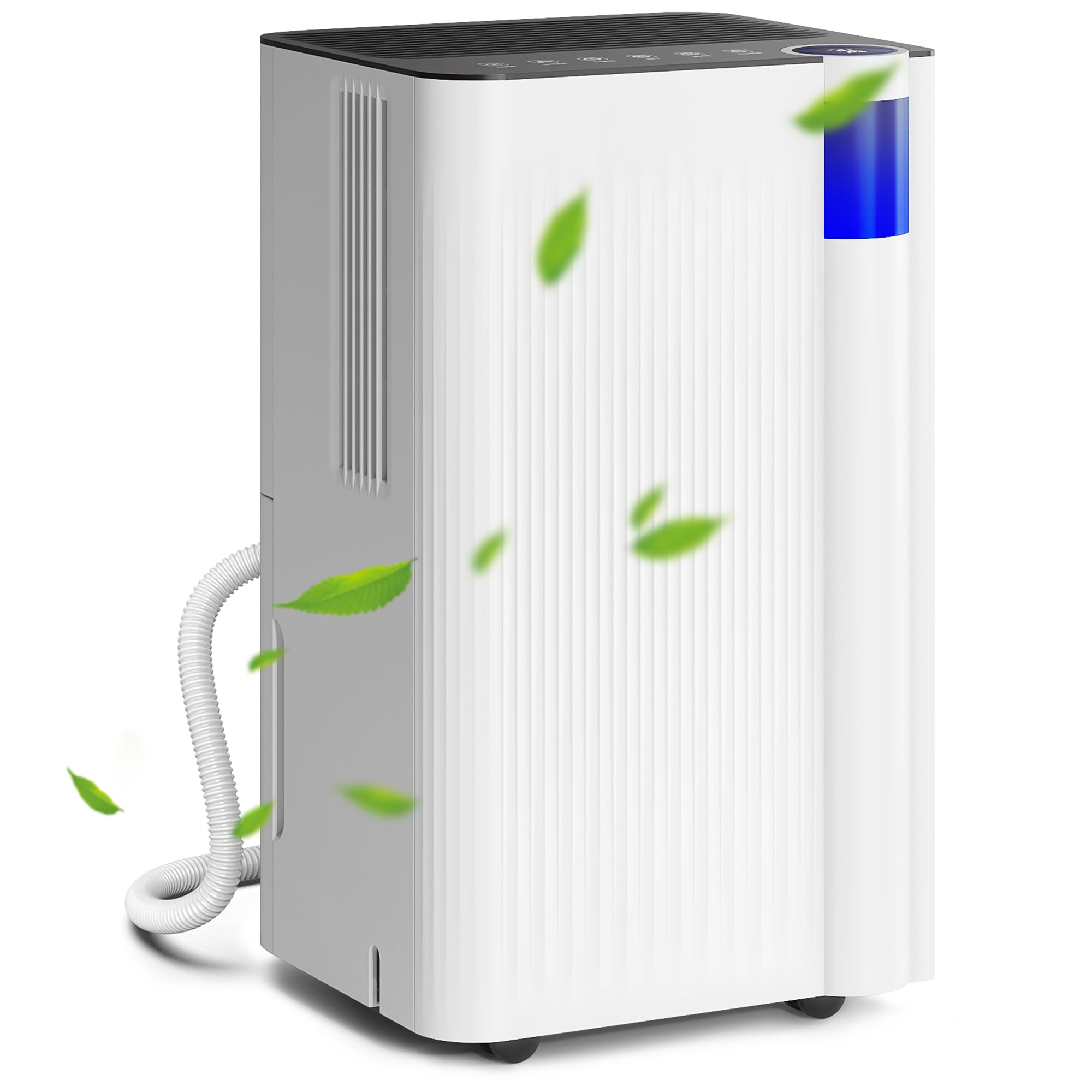 HOMCOM 25pints/Day Dehumidifier with Continuous Drainage, Timer, Dehumidifier for Condensation, Mould, Laundry Drying