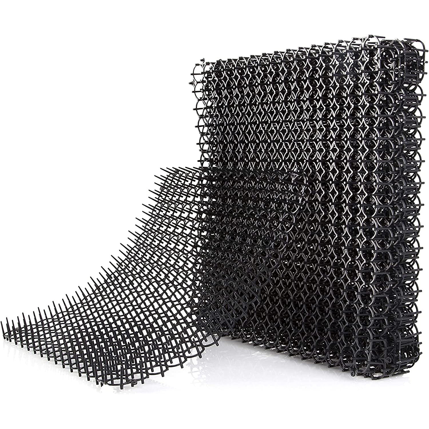 10Pcs Cat Spike Mat with Spikes 15.8x11.8in Cat Repellent Mats Spike Deterrent Stopper Mat for Pet Cats Dogs 13x1ft Area