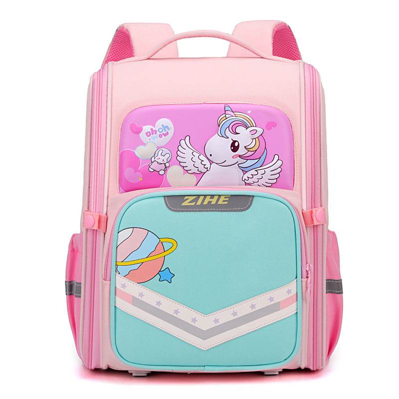 Back Support Large Capacity Cartoon Backpack for School