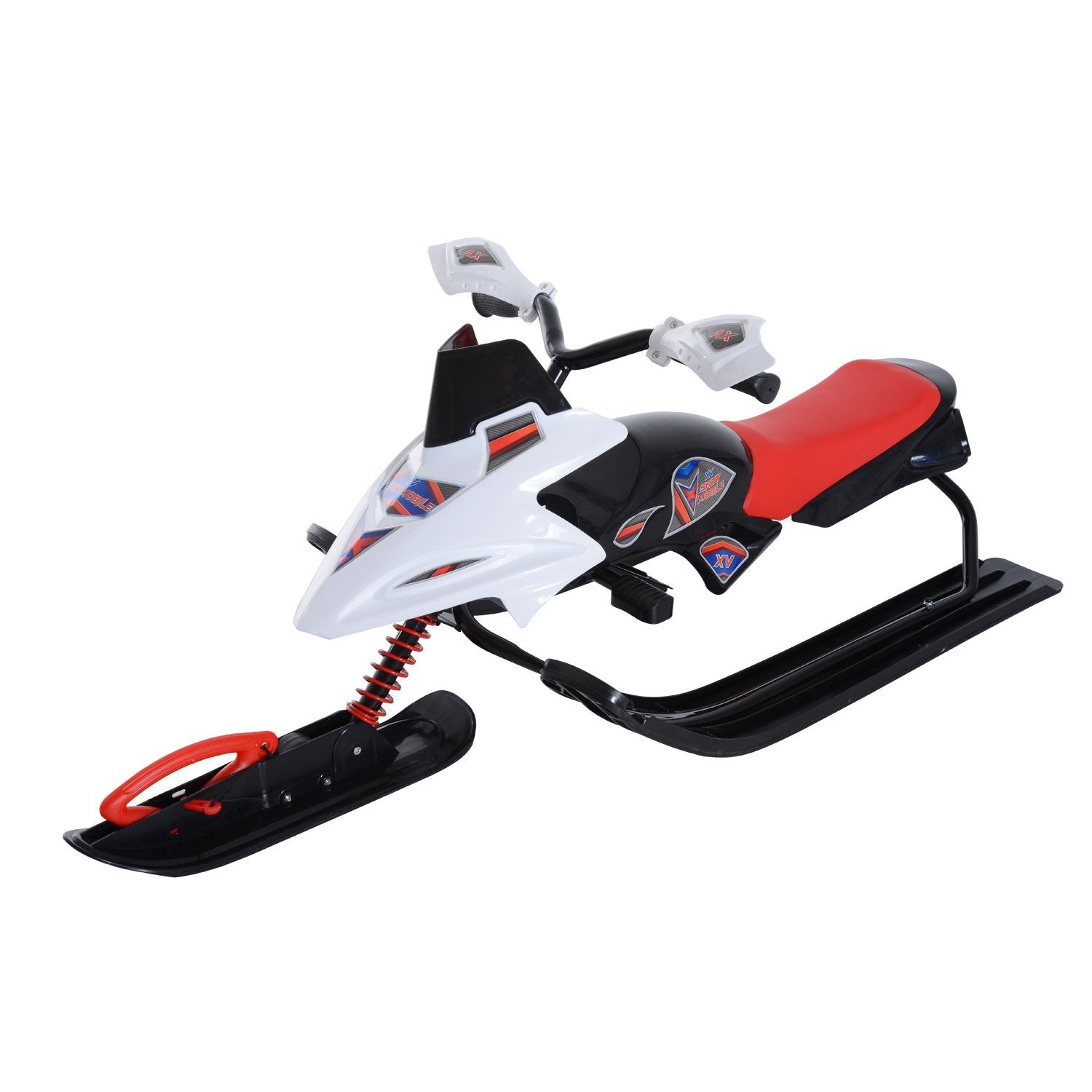 Soozier Snow Mobile Scooter Outdoor Winter Sled Motor Snow Racer Rush Sledge Exciting Ride On Vehicle Children