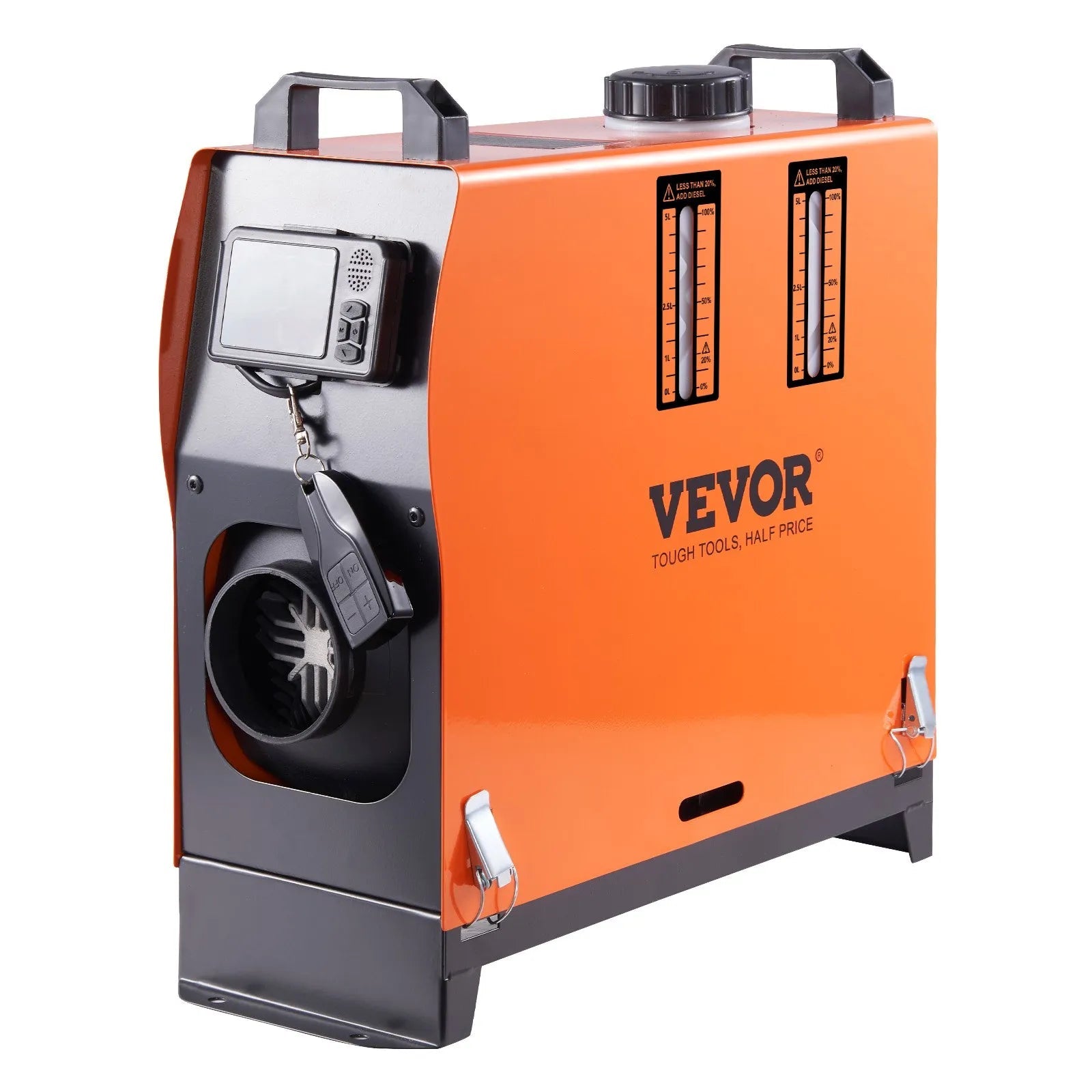 VEVOR 8KW Diesel Air Heater, Bluetooth App Control All-in-One Diesel Heater with Automatic Altitude Adjustment, Remote Control and LCD, Portable Parking Heater for RV, Trailer, Camper Van, Boat