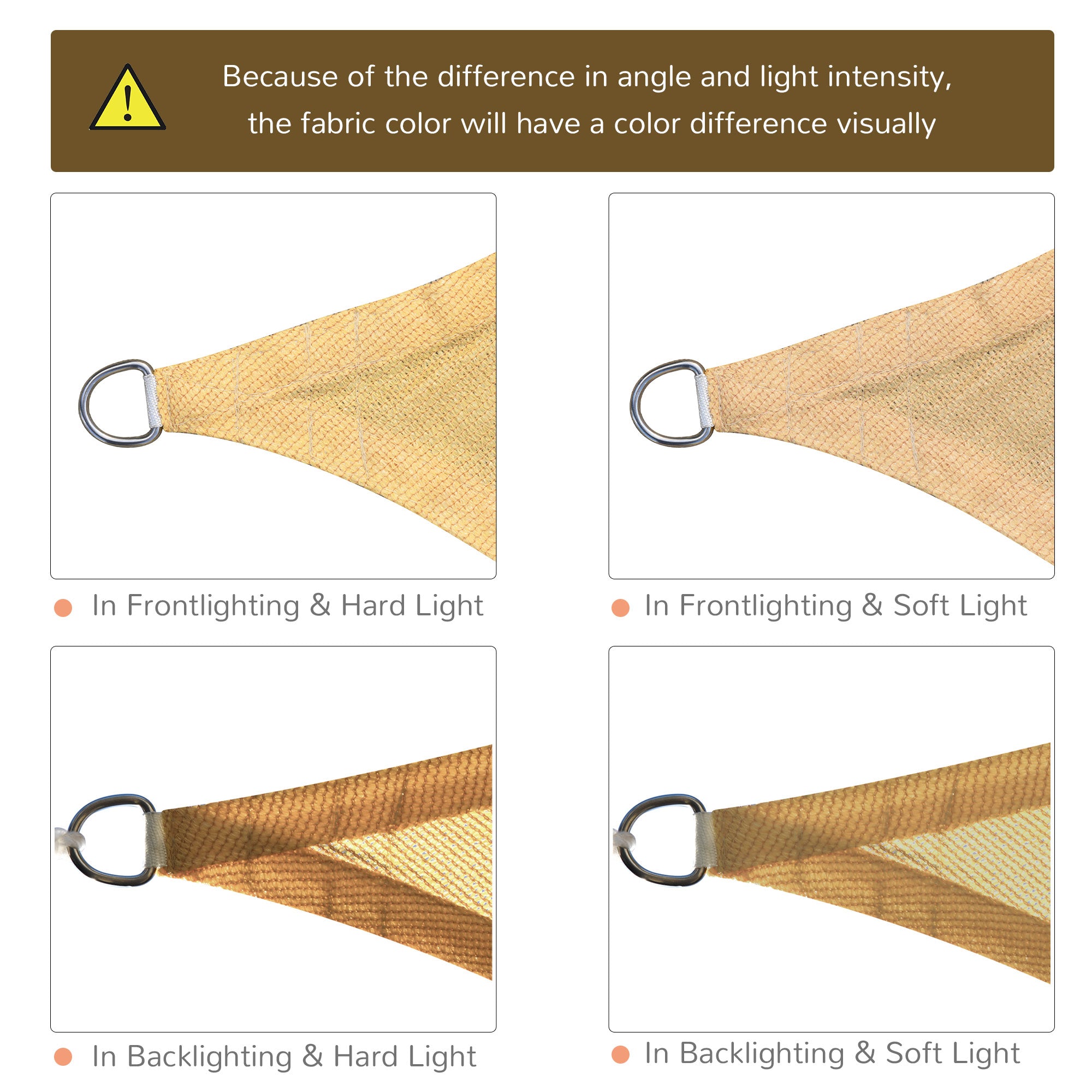Outsunny Canopied Comfort: 10'x10' Square Sun Shade Sail, UV Protection Canopy for Outdoor, Garden Shelter with Portable Bag, Sand
