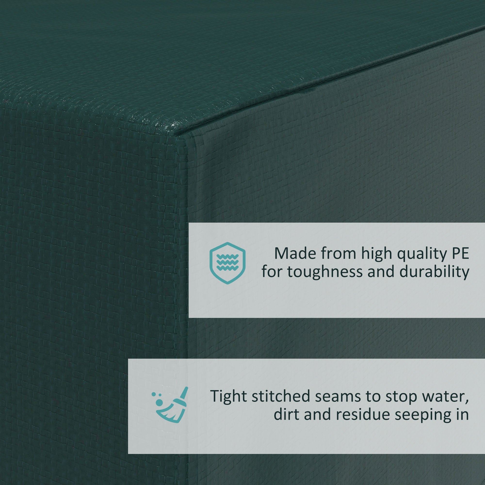 Outsunny Large Patio Furniture Covers Waterproof Anti-UV Garden Set Protector Dark Green 92.5" x 74.8" D x 35.4"