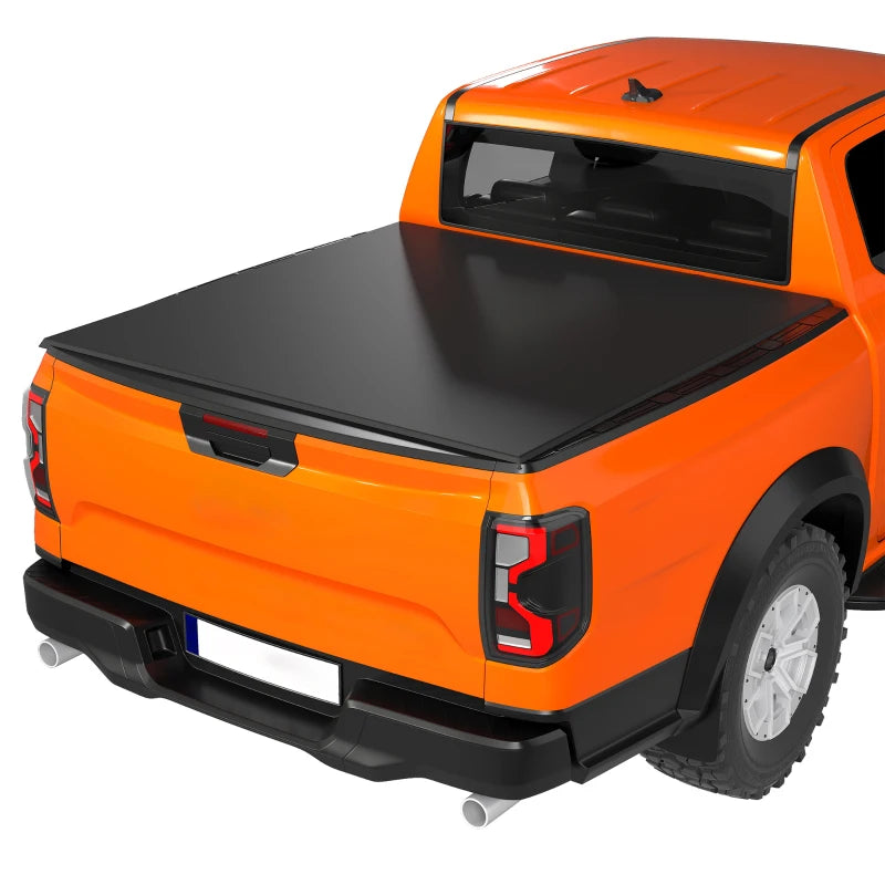 5'9" Soft Tri-Fold Truck Bed Tonneau Cover for 5.8 ft Bed, Truck Bed Cover with Seal Strip, Black