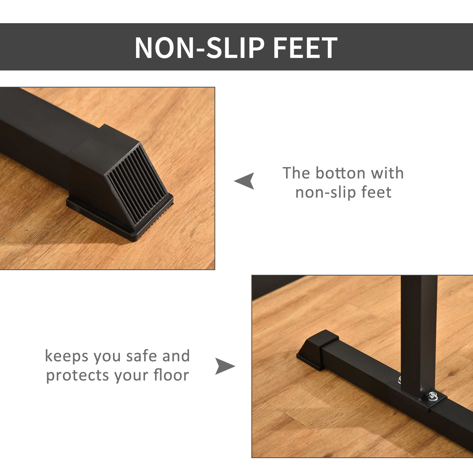 Soozier Dip Station with Padded Handles, Multifunctional Fitness Training Dip Bar for Indoor Home Gym Workout, Black