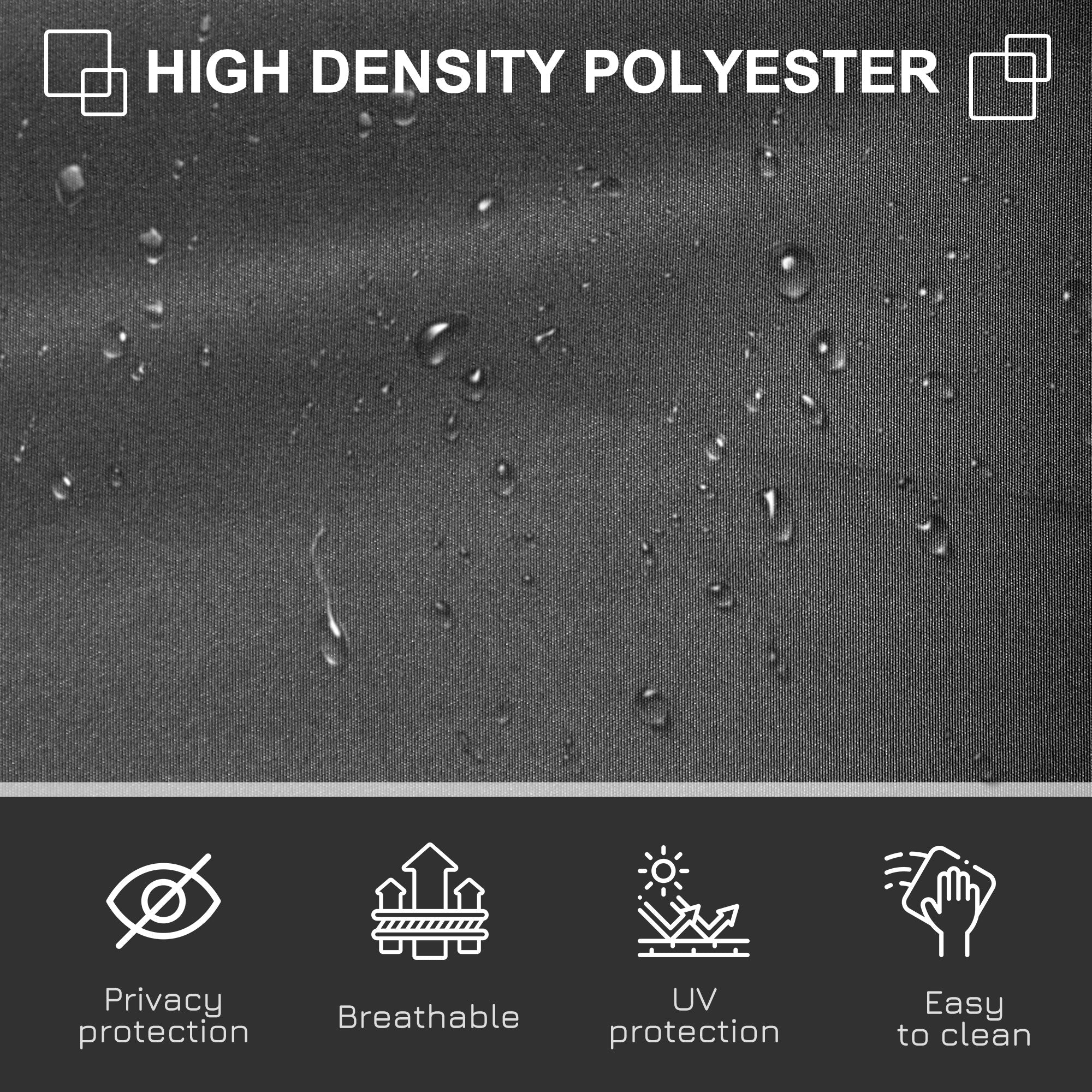 Outsunny 118" x 63" Retractable Side Awning Patio Outdoor Folding Privacy Screen with Resistance to UV Rays & Wind, Gray