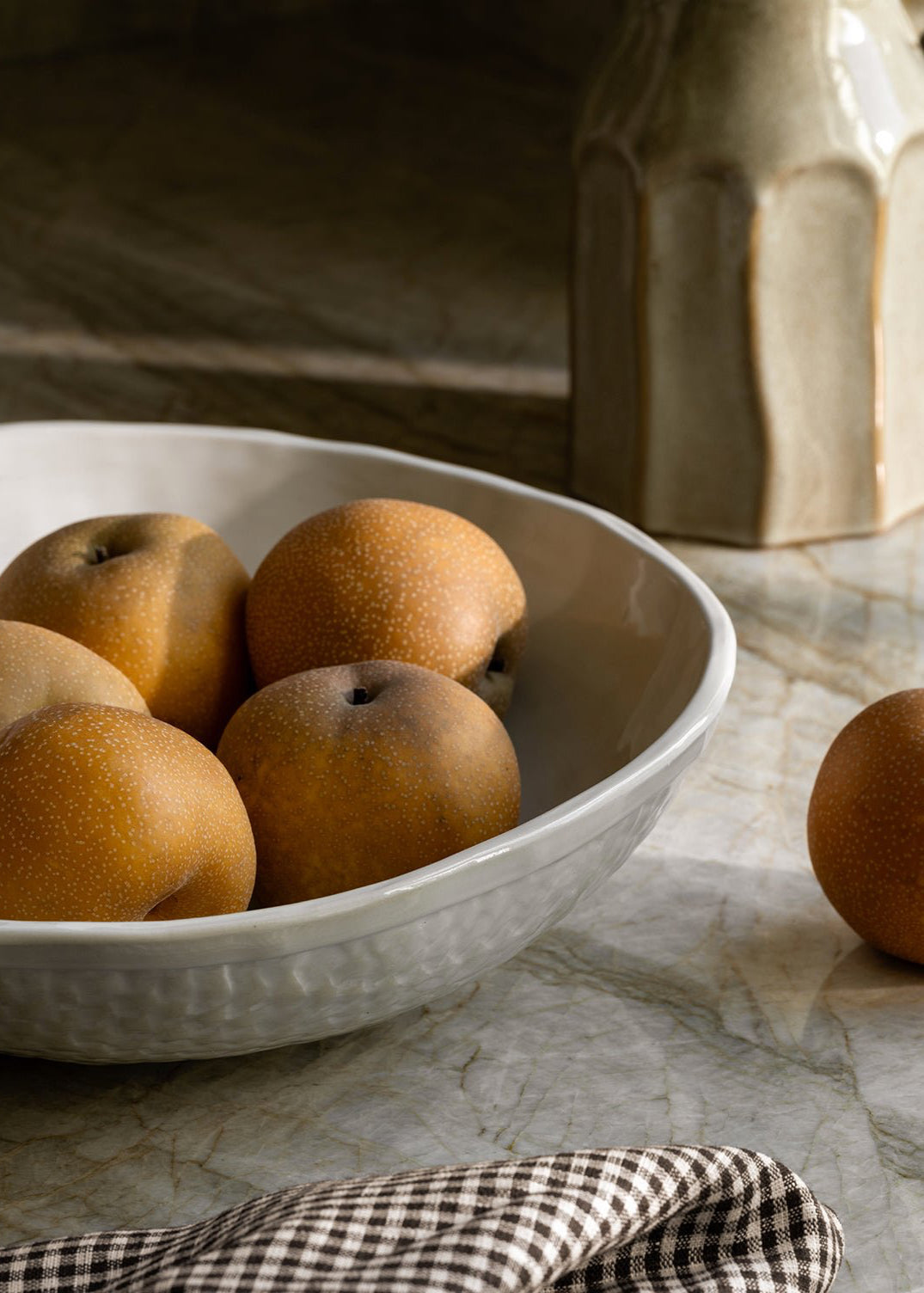 Basketweave Serving Bowl
