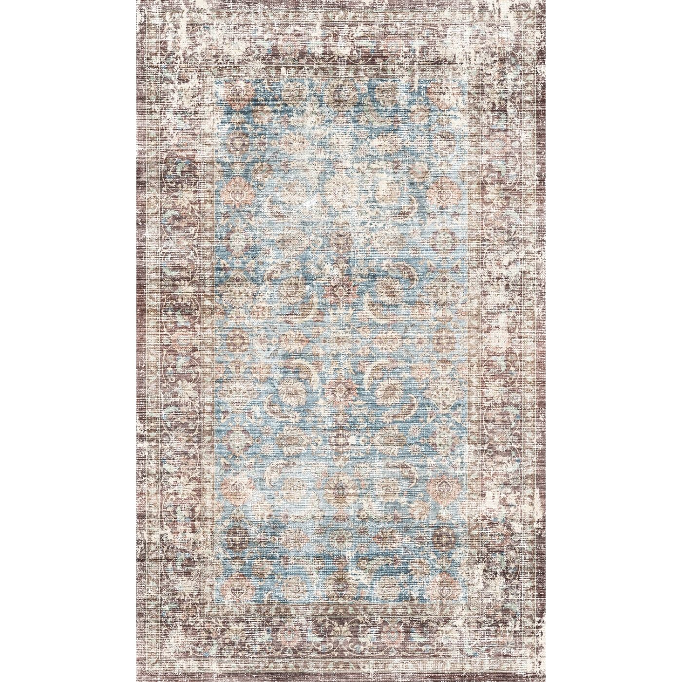 Zariah Brick Lagoon Rug