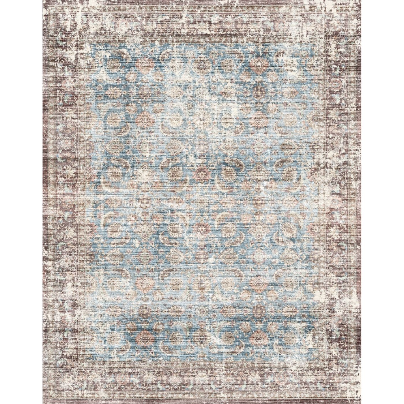 Zariah Brick Lagoon Rug