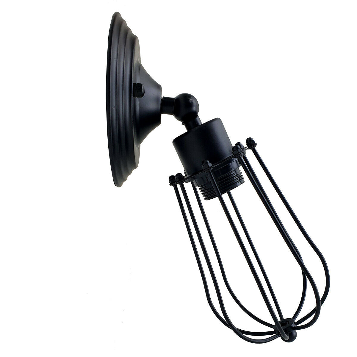Industrial Black Balloon Cage Wall Sconce Lamp~1520