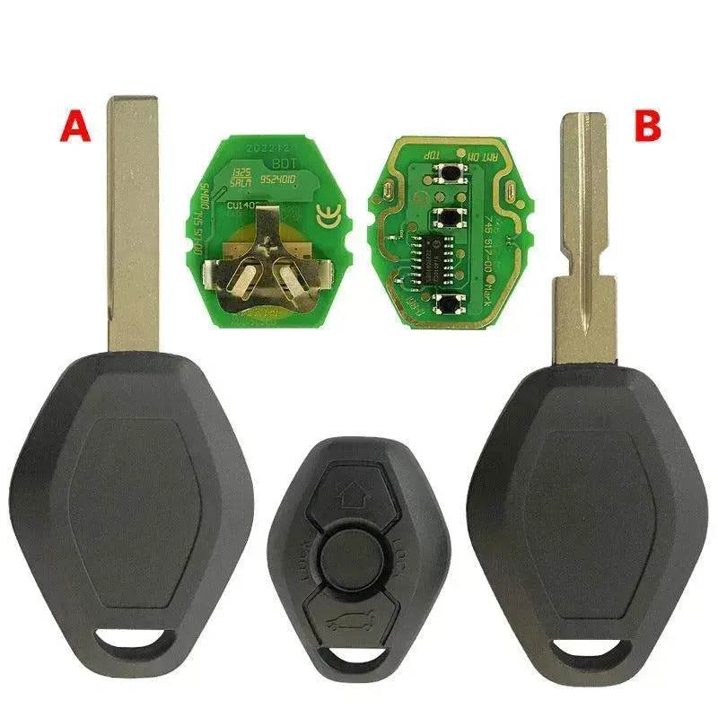 BMW EWS 3 Key Straight Board Replacement Remote Fob Key 315/433 MHZ ID44 HU58 Chip