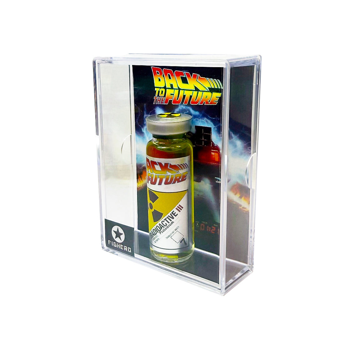 Back To The Future Plutonium Sample Vial Bottle with Display Collectable Box Prop