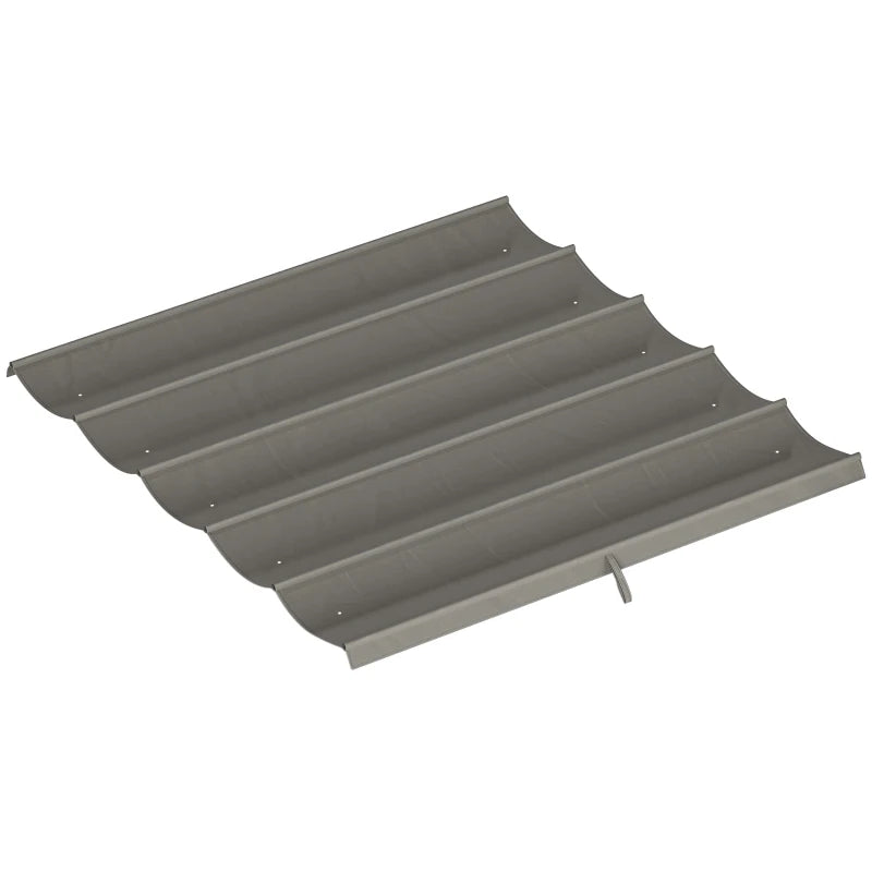 8.2' x 8.4' Retractable Pergola Canopy Replacement for 10' x 10' Frame, Cover Replacement (Cover Top Only), Light Grey