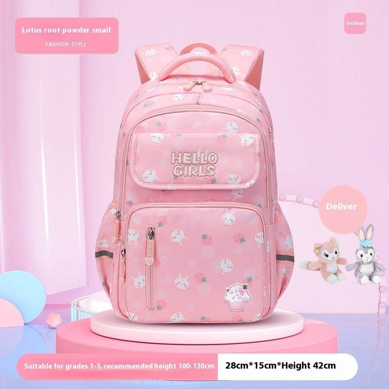 6-12-year-old Primary School Children Girls Backpack Large Capacity Schoolbag