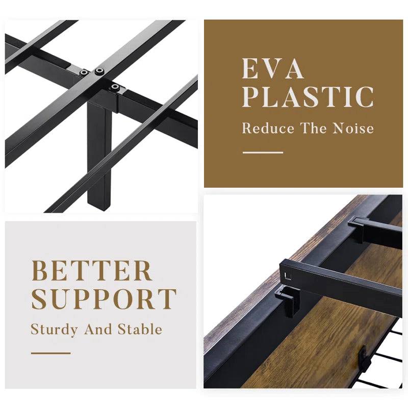 Milliken Storage Platform Bed with 4 Drawers No Headboard