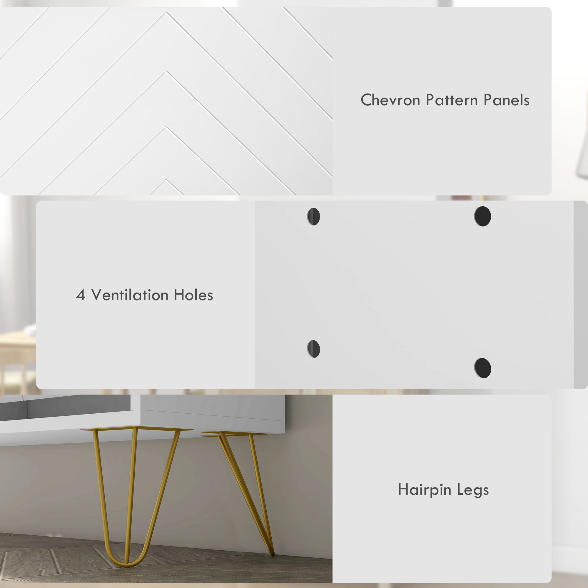 HOMCOM Shoe Storage Cabinet with 4 Flip Drawers Adjustable Shelf 16 Pairs of Shoes Cabinet White