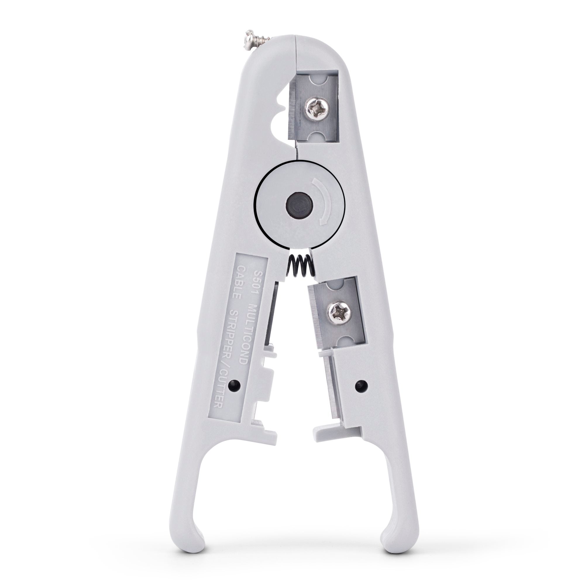 Network Cable Stripper and Cutter, Professional Wire Stripper for UTP/FTP/STP/Coax Cables, Rotary Wire Stripping and Cutting Tool