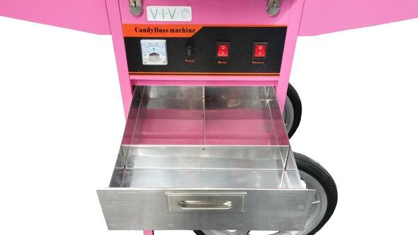 Canadian Flosser Cotton Candy Machine with Cart (Pink)