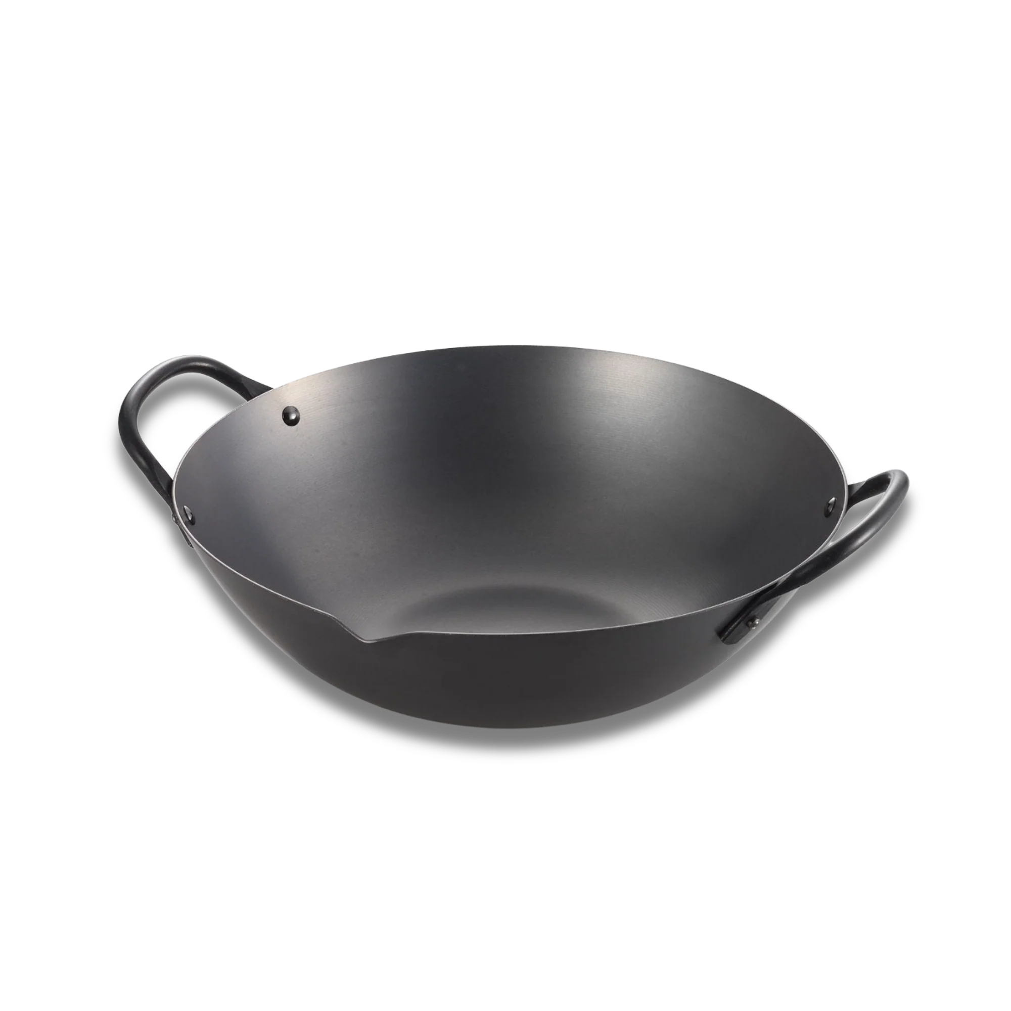 Yoshikawa Cook-Pal Ren Series Guangdong Wok 36 cm – Nitrided Carbon Steel, Round Bottom