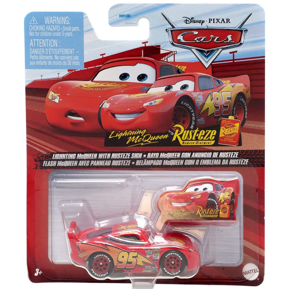 Disney Pixar Cars - Lighting McQueen with Rusteze Sign