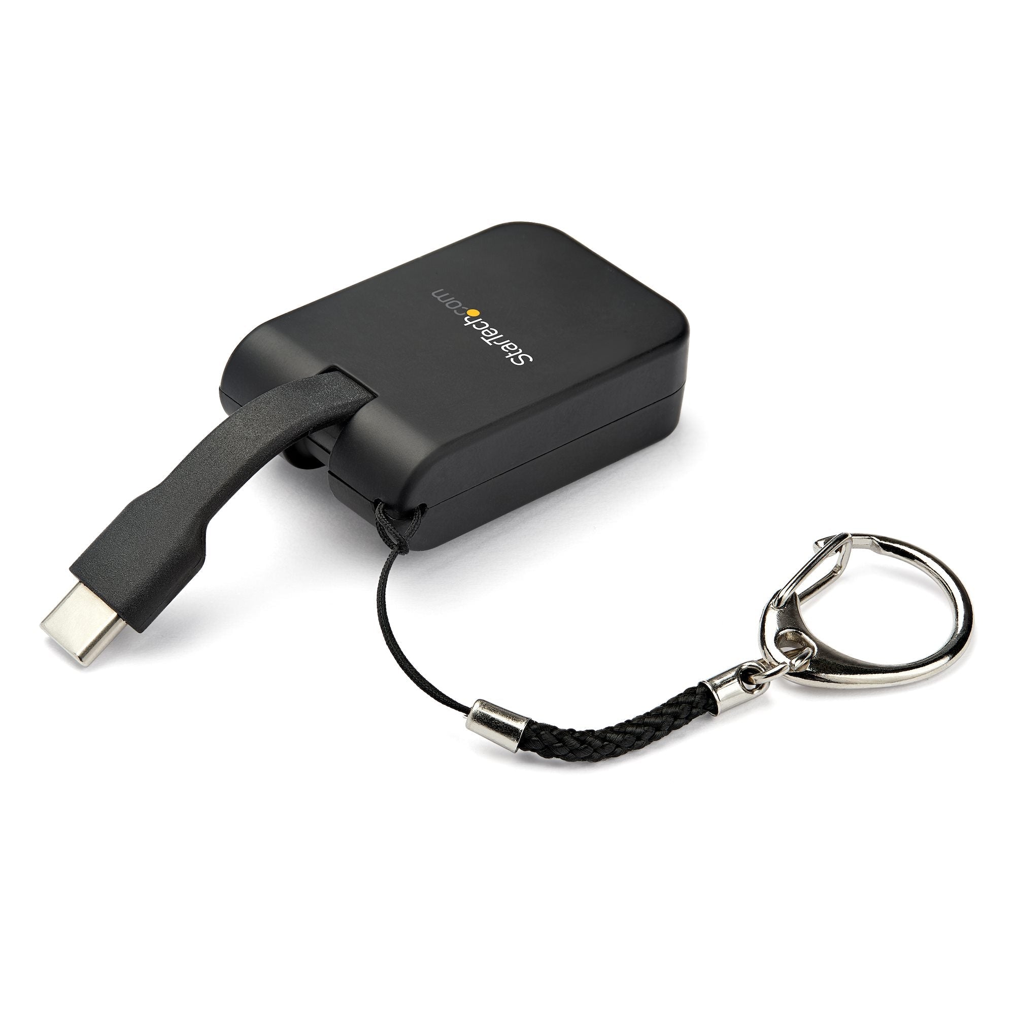 Compact USB C to HDMI Adapter - 4K 30Hz USB Type-C to HDMI Video Display Converter with Keychain Ring - USB-C DP Alt Mode to HDMI Monitor Dongle - Thunderbolt 3 Compatible