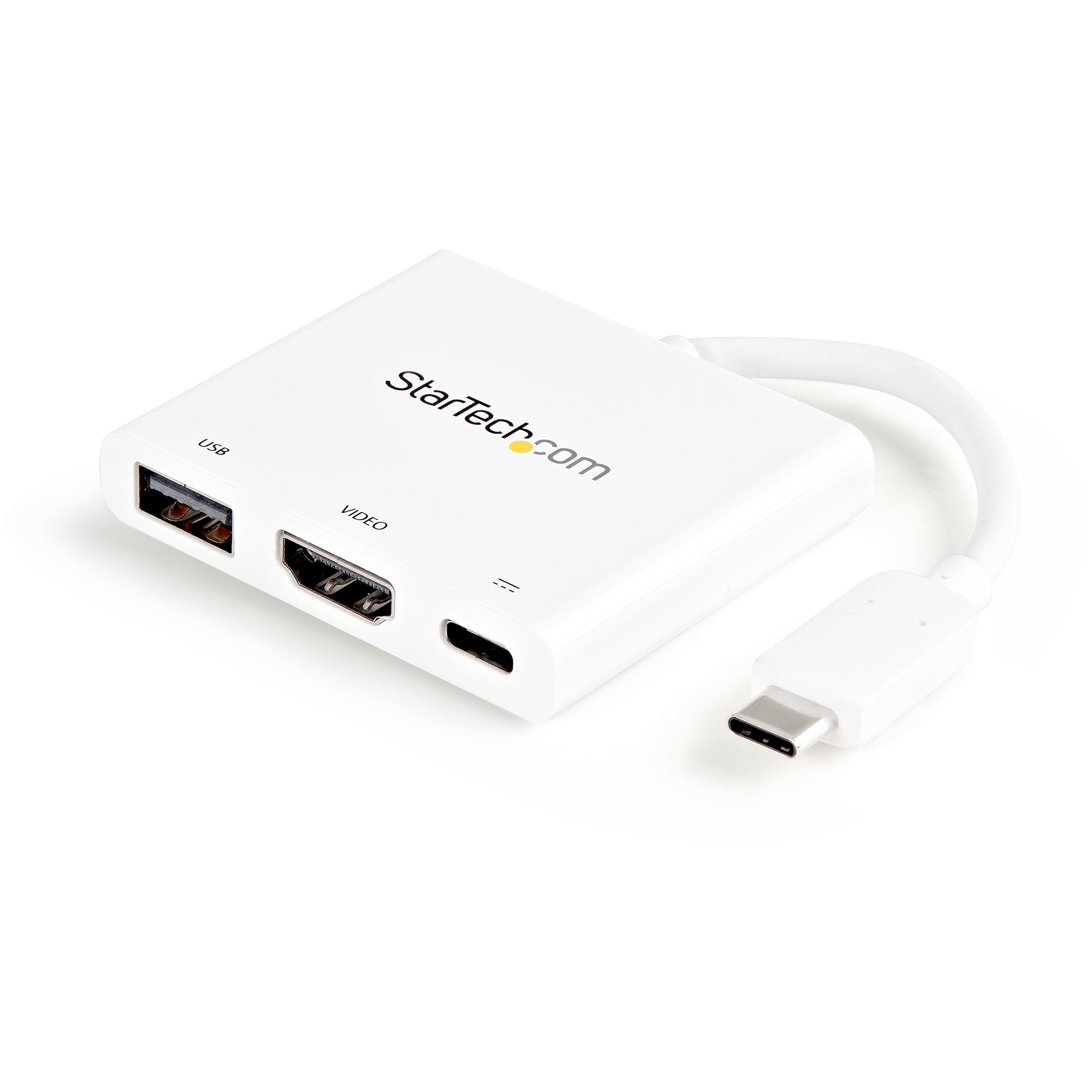 USB-C Multiport Adapter with HDMI - USB 3.0 Port - 60W PD - White