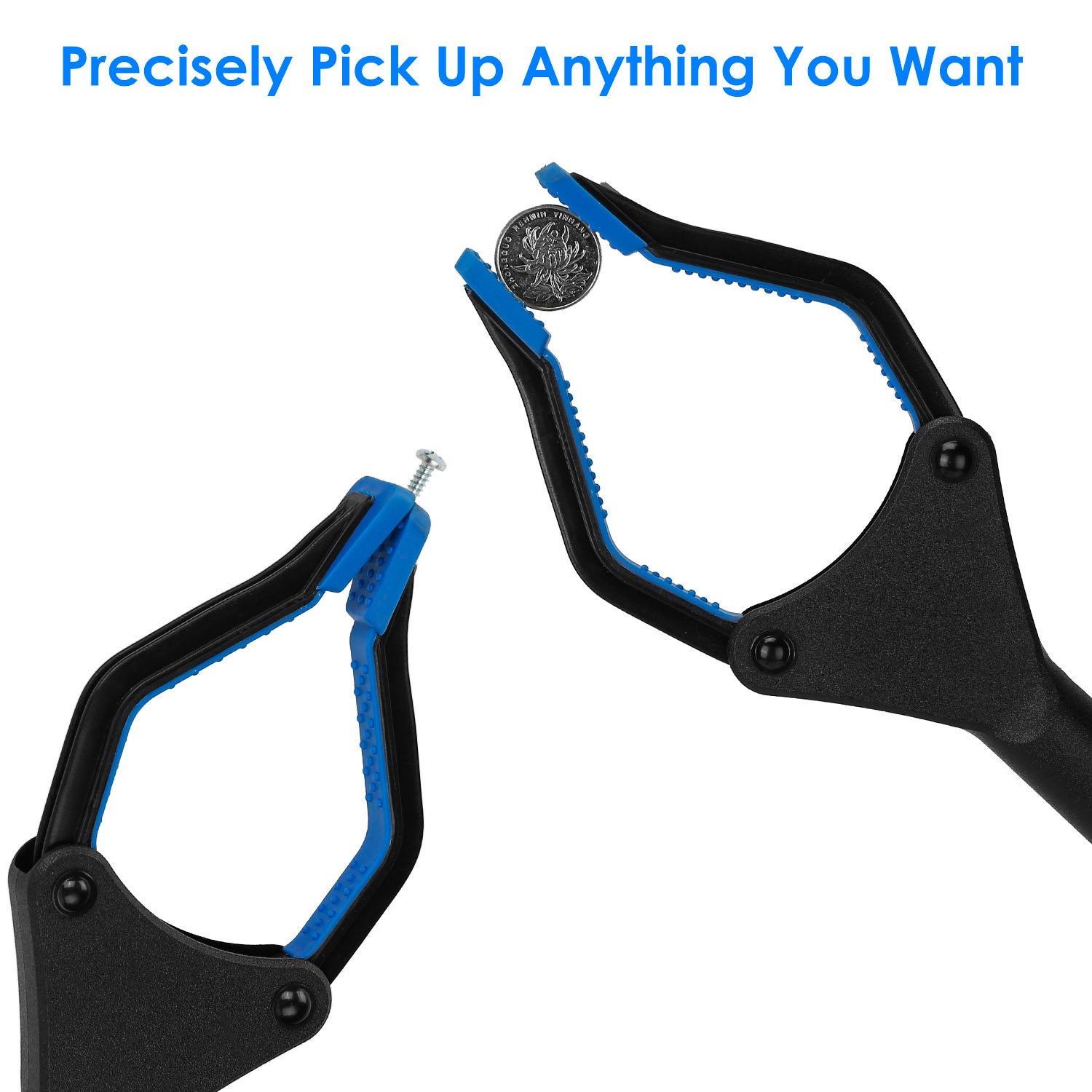 2 Pack 31.5” Folding Grabber Pick up Reaching Tool Hand Grip Heavy Duty Aid Trash Stick Litter Picker