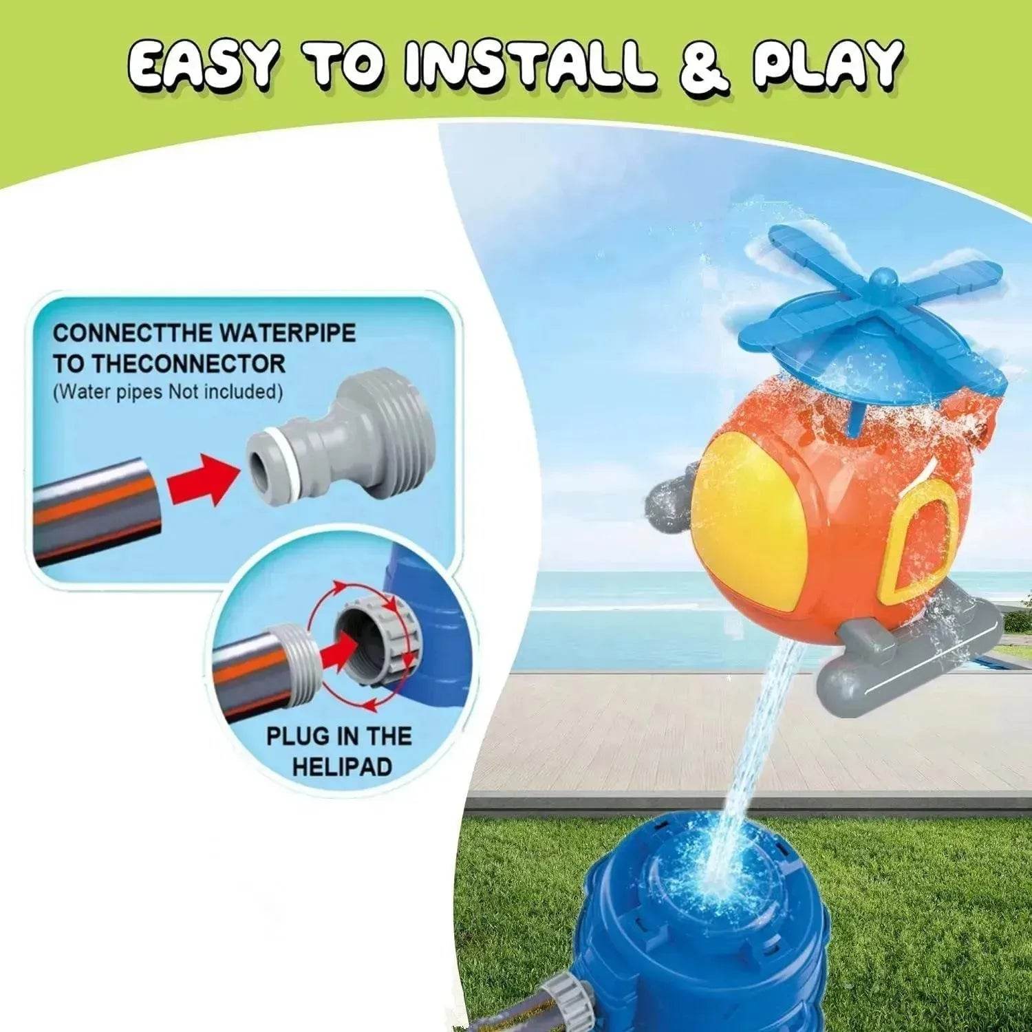 Children's Kweichow Moutai Helicopter Sprinkler Summer Outdoor Lawn Parent-child Splash Water Toys