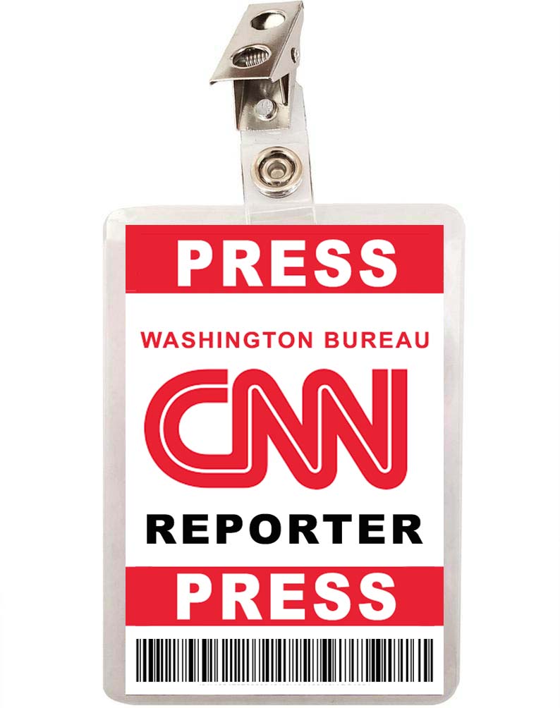 CNN Press Reporter ID Badge