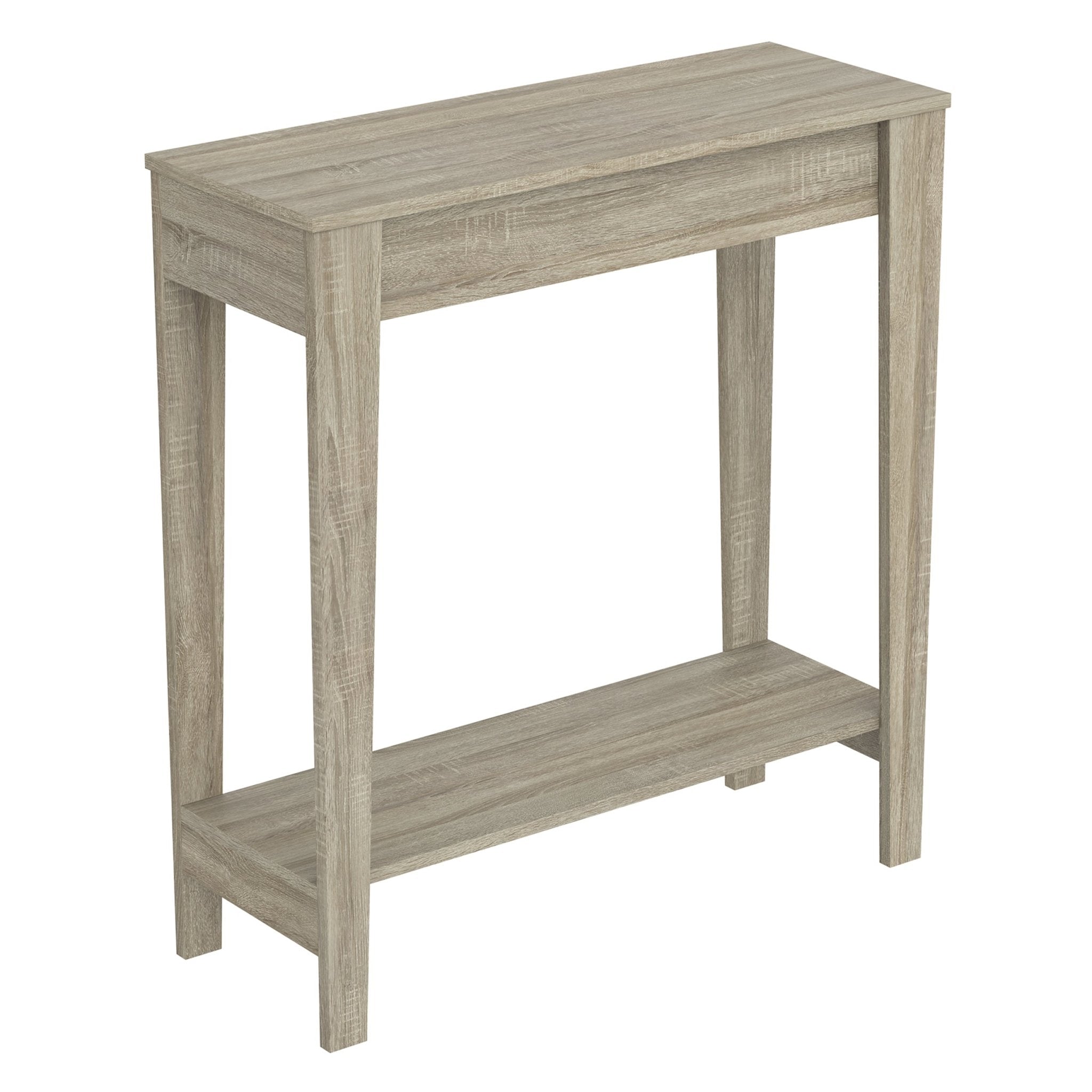 Console Sofa Table Dark Taupe 1 Shelf