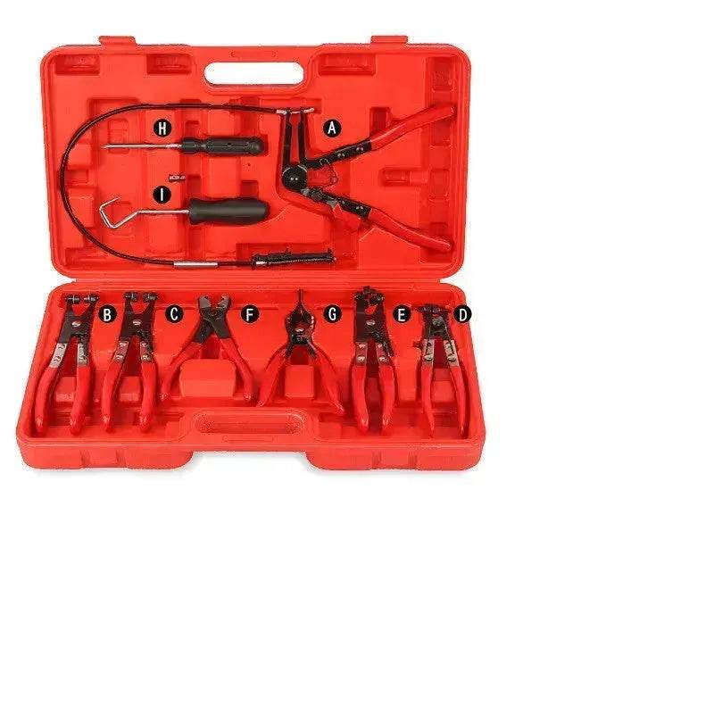 Automotive Repair Tool set 9pcs Wire Long Reach Hose Clamp Pliers Set