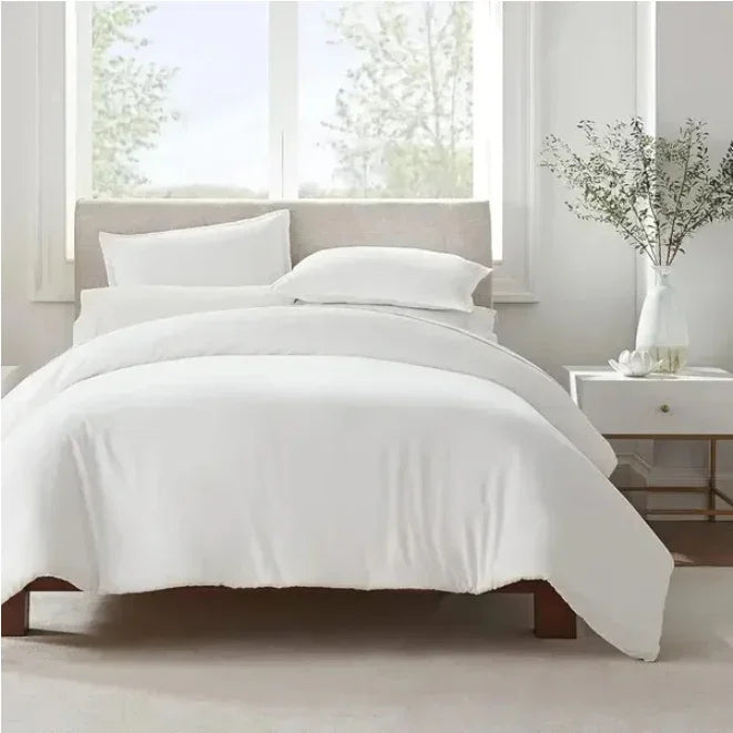 Serta Simply Clean Solid Duvet Cover Twin
