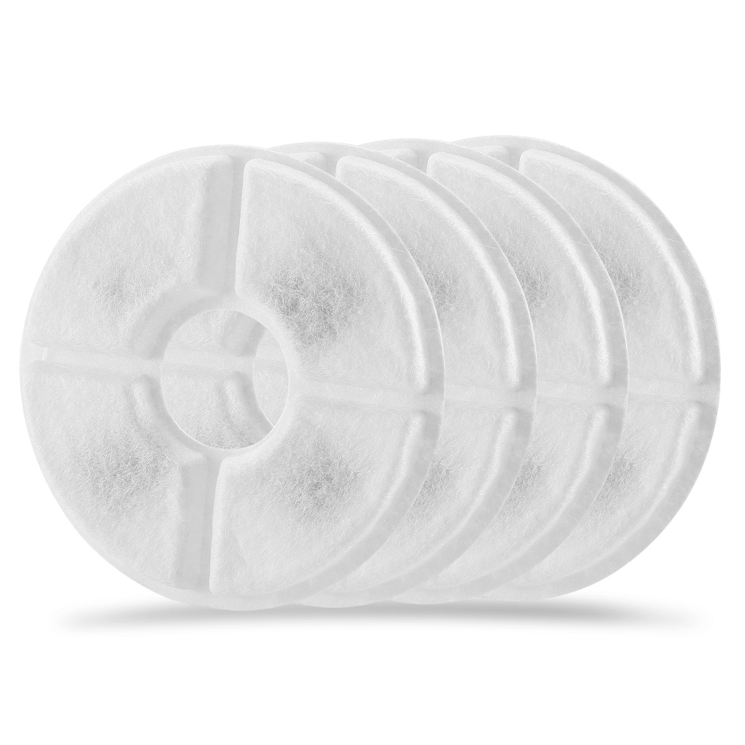 4Pcs Pet Cat Water Fountain Replacement Filters Active Carbon Filter for 1.6L/2.4L Pet Fountain Dispenser Waterer