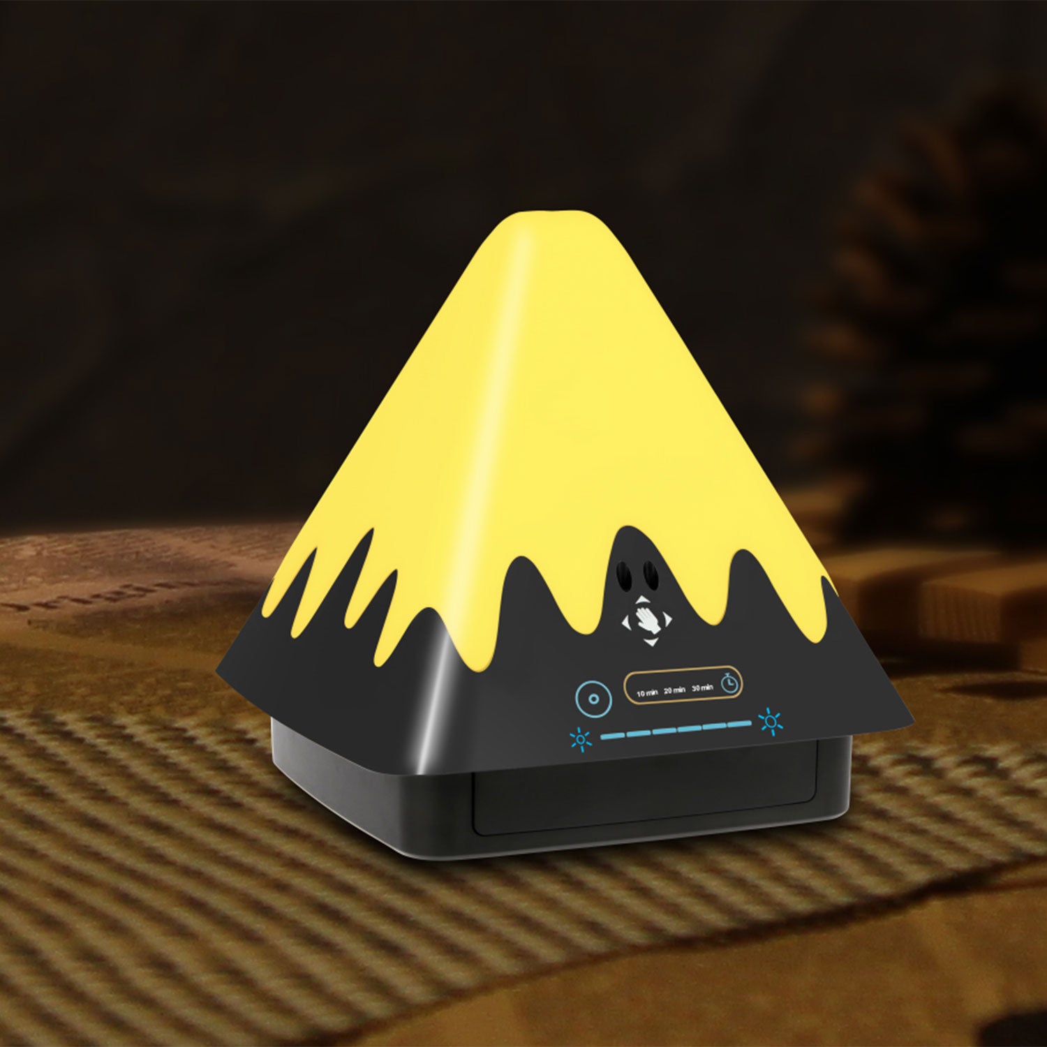 Touch Control Night Light 8-Color Change 6 Level Dimmable Light Brightness Table Lamp Portable Timer Lamp for Bedroom Office Camping