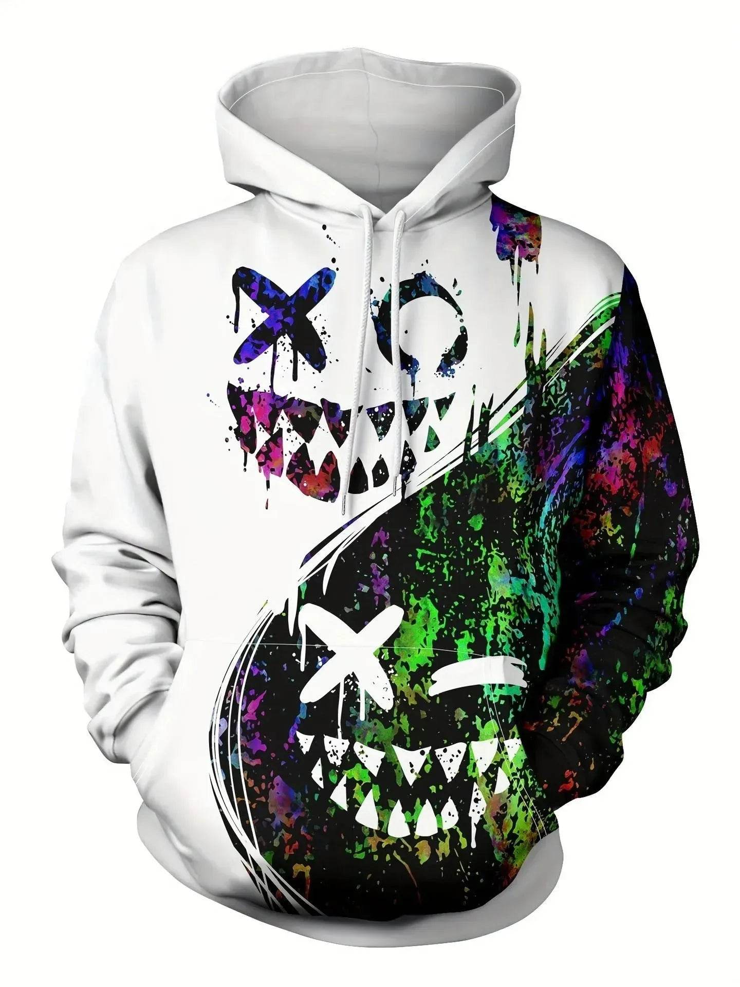 Autumn Winter Halloween Inspired Hoodie Sweatshirt Pullover tops for men