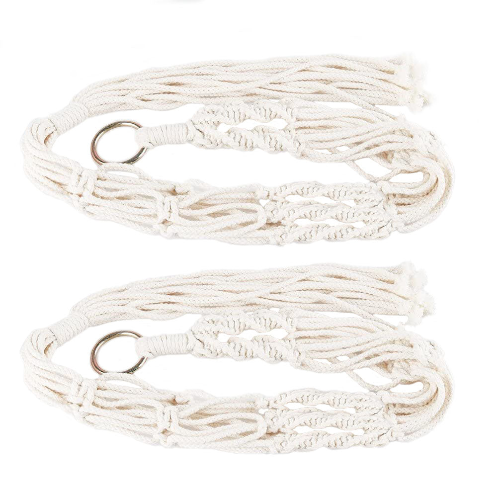 2Pcs Plant Hanger Flowerpot Net Bag 40in Cotton Rope Plant Hangers 4Legs Plant Hanger Fit For Round Or Square Plant Pot 4-11in