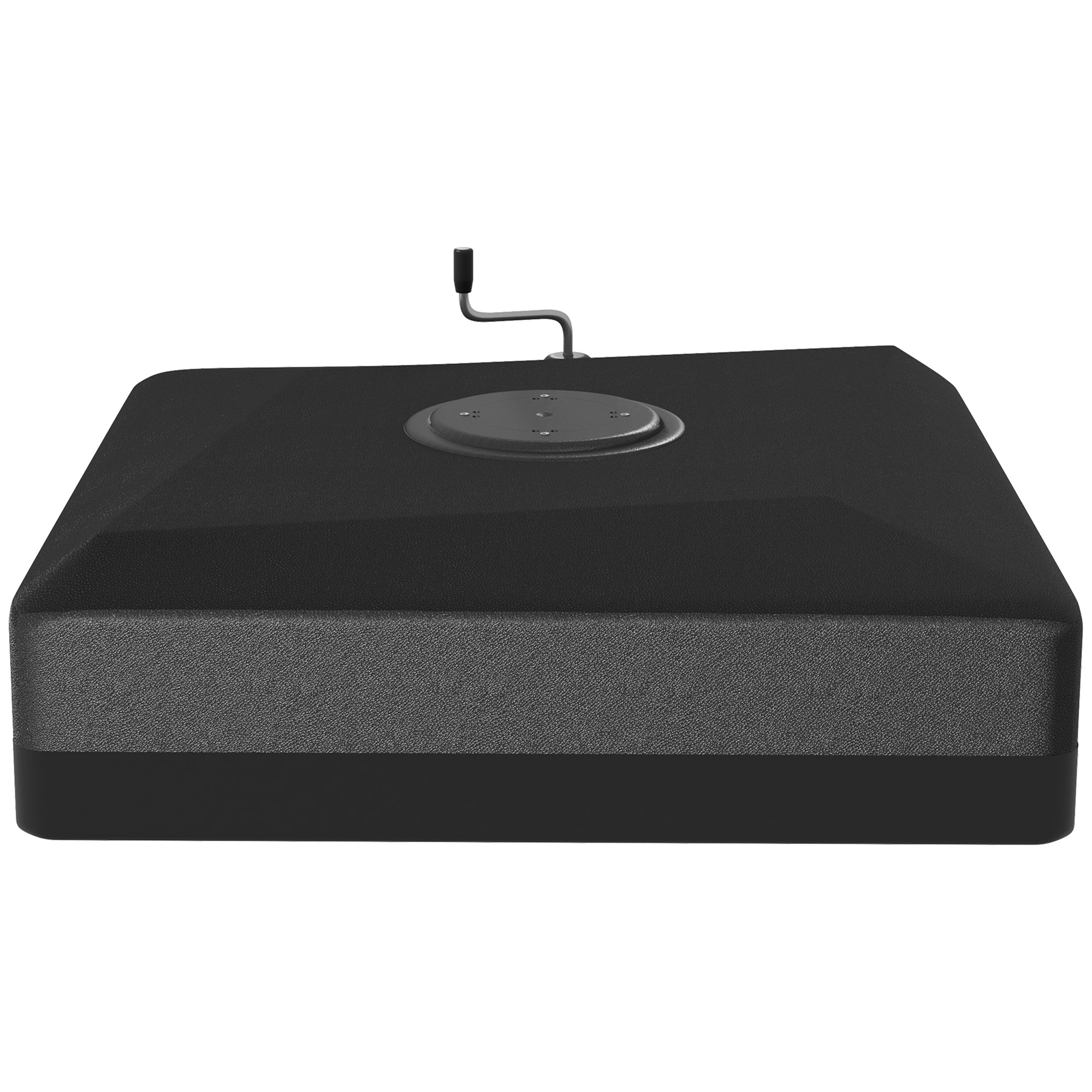 Outsunny Cantilever Umbrella Base with Wheels 40lbs Fillable Stand Adjustable Foot Pads Black