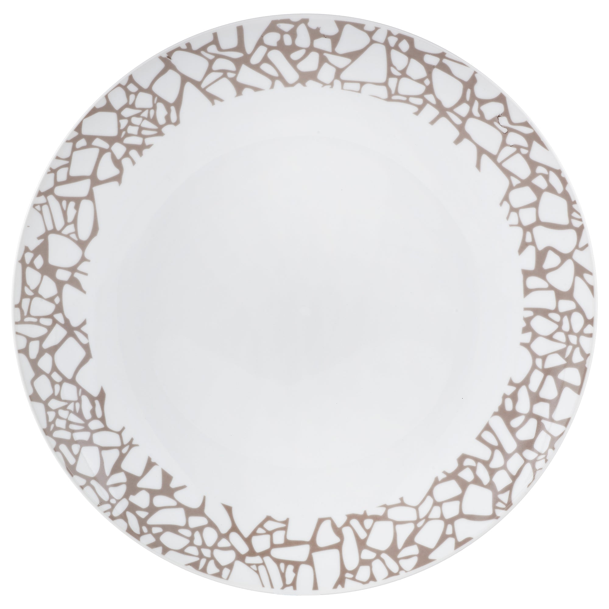 Dinnerware Set 16 Piece Terrazzo Beige, Service for 4