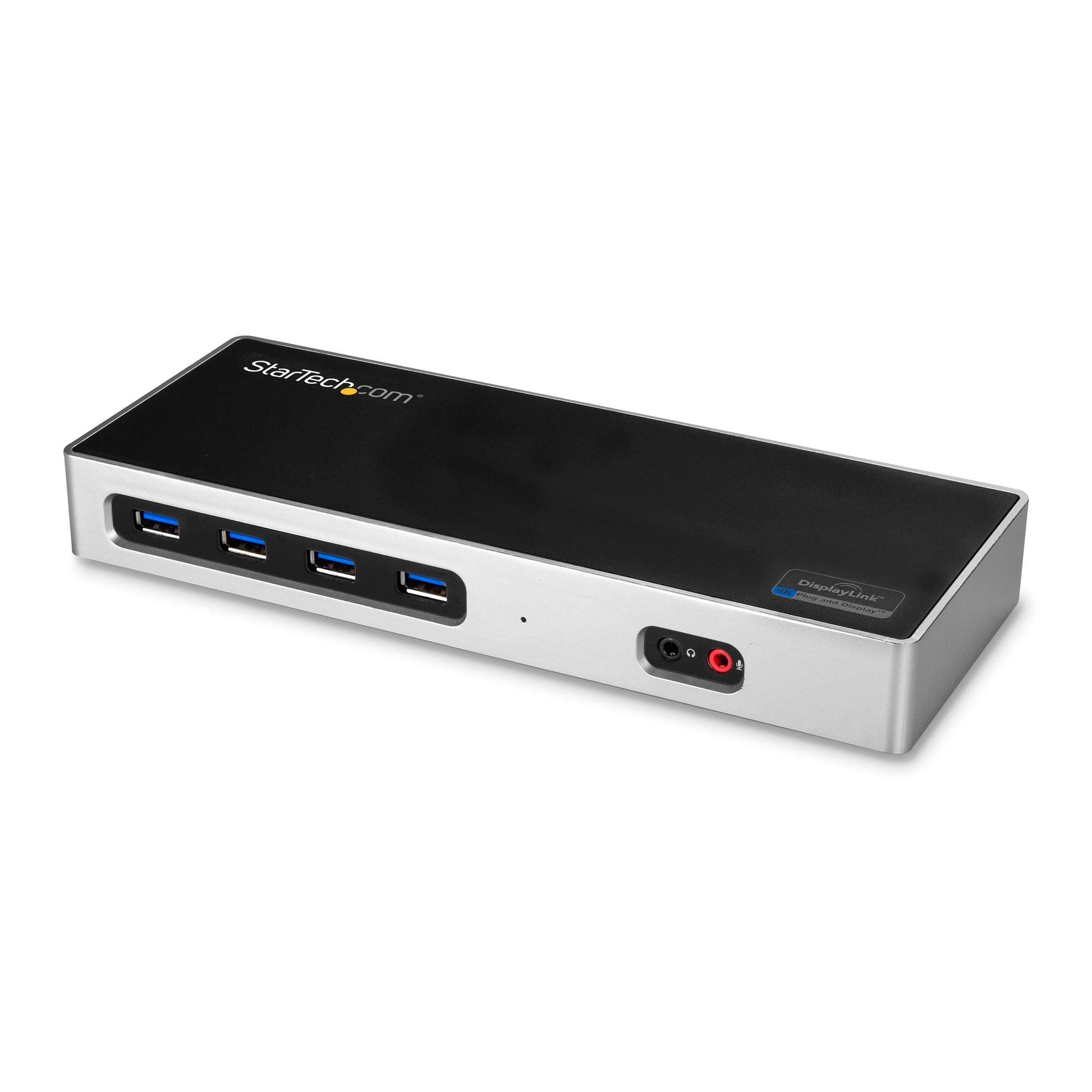 USB-C & USB-A Dock - Dual Monitor 4K 60Hz Dock DisplayPort + HDMI - Hybrid USB 3.0 Docking Station for USB-C or USB-A Laptops - 6x USB Type-A, GbE - USB 3.2 Gen 1 - Mac/Windows